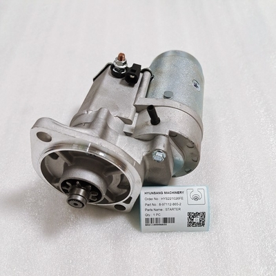 Excavator Electrical Parts Starter 8-97112-865-2 8971128652 For 27C 35C 50C