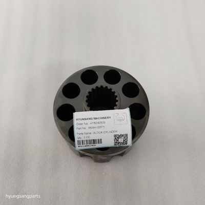 Hyunsang Excavator Parts Cylinder Block XKAH-00071 For R140LC-7, R210LC7, R210NLC7