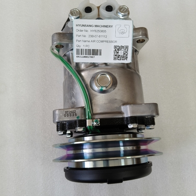 Hyunsang Excavator Parts Air Compressor 23B-07-61112 for Komatsu Motor Grader GD535-5 GD555-5 GD655-5 GD655-6 GD675-3E0 GD675-5