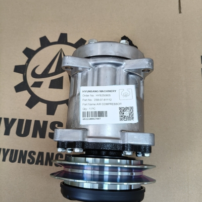 Hyunsang Excavator Parts Air Compressor 23B-07-61112 for Komatsu Motor Grader GD535-5 GD555-5 GD655-5 GD655-6 GD675-3E0 GD675-5