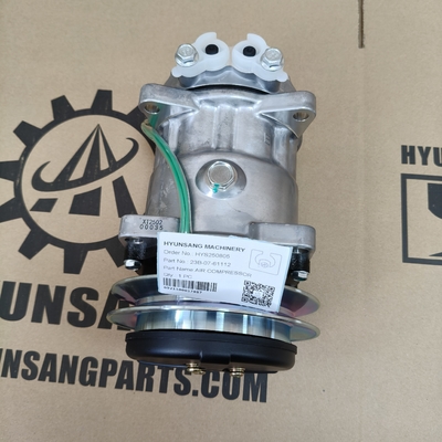Hyunsang Excavator Parts Air Compressor 23B-07-61112 for Komatsu Motor Grader GD535-5 GD555-5 GD655-5 GD655-6 GD675-3E0 GD675-5