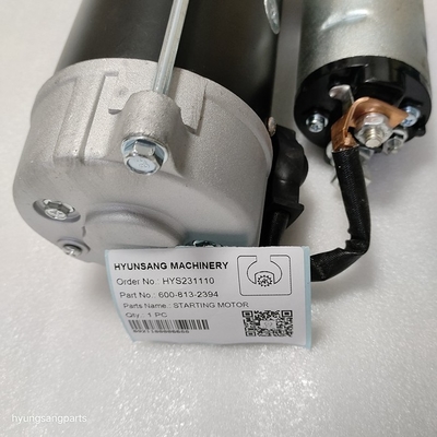 Hyunsang Excavator Spare Parts Starting Motor 600-813-2394 6008132394 For 4D130