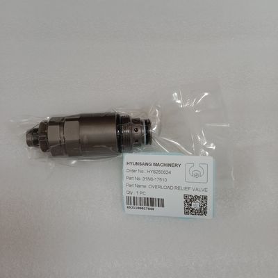 Клапан предохранительный Hyunsang Excavator Parts Overlord 31N6-17510 для экскаваторов Hyundai R210LC-7 R220-7