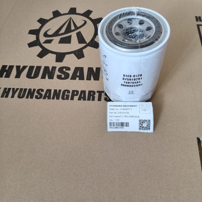 Hyunsang Excavator Parts FILTER 31E9-0126 For 33HDLL, 42HDLL, R110-7, R110-7A