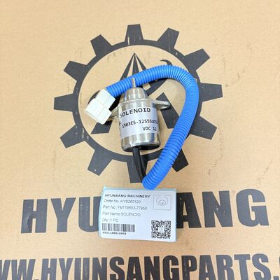 Hyunsang Excavator Parts YM-119653-77950 Stop Solenoid